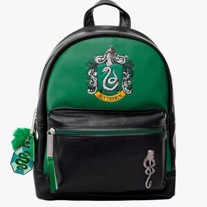 HARRY POTTER Slytherin Backpack Bag Adjustable Straps Green Black BRAND NEW